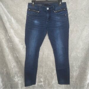 Kut from the Kloth Emma Ankle Skinny Jeans Dark Stone Washed Size 4